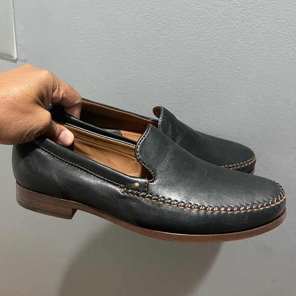 Trask ‘Seth’ Loafer in Black Sheepskin Sz 11.5 main image 7